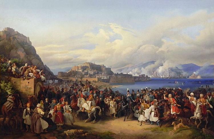 Peter von Hess The Entry of King Othon of Greece into Nauplia Germany oil painting art